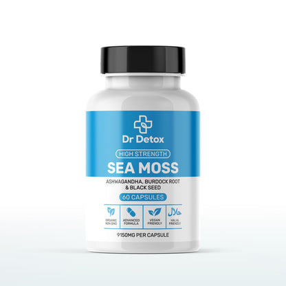 Sea Moss Ashwaganda, Burdock Root & Black Seed